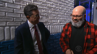 Stephen Colbert and David Cross fight, make up in surreal interview
